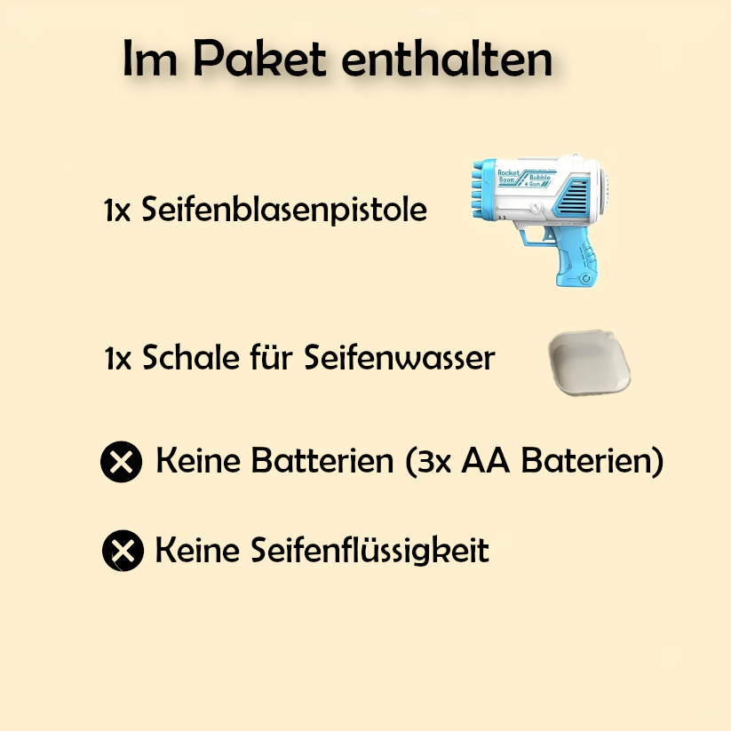 Playmolino – Seifenblasen Blaster | Outdoor Spielspaß